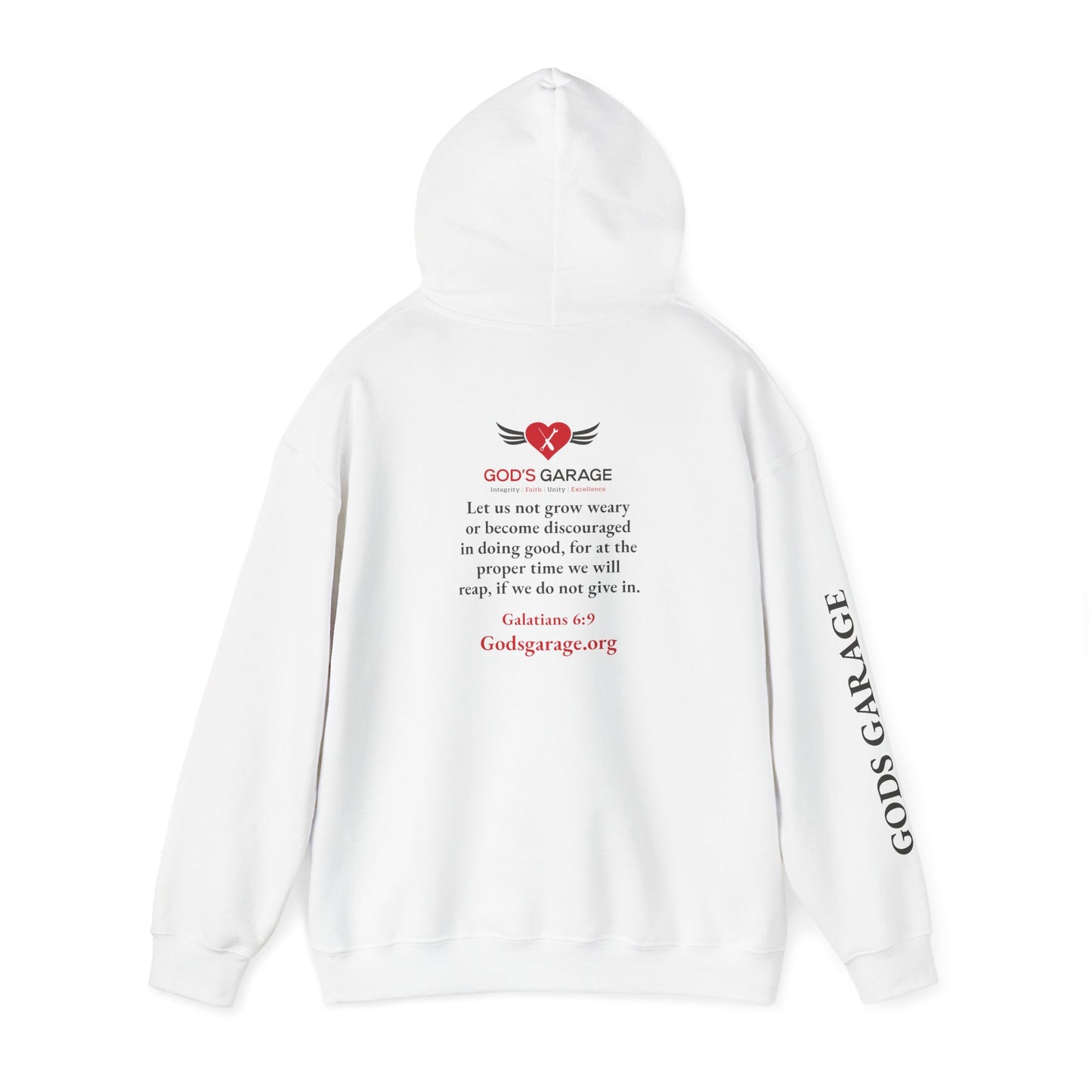 Faith & Service Hoodie | Galatians 6:9