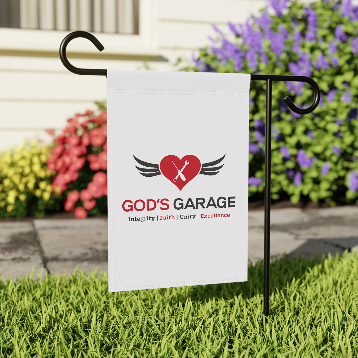 Garden & House Banner | Display Faith & Purpose Boldly