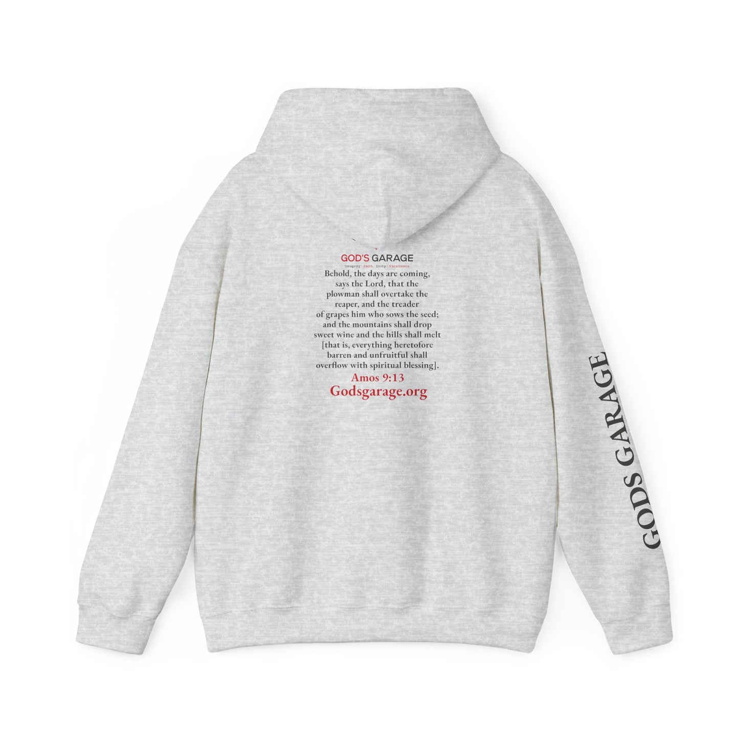 Faith & Service Hoodie | Amos 9:13
