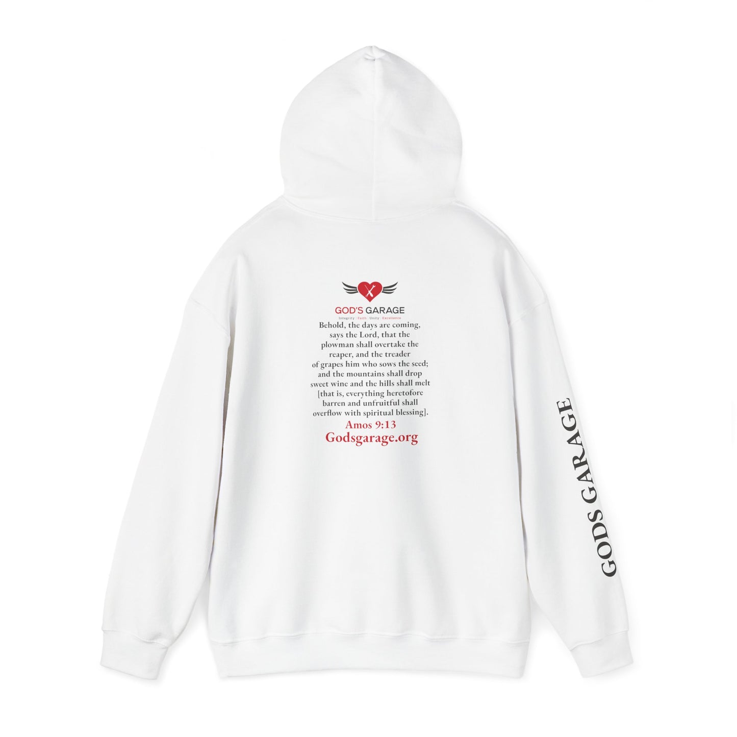 Faith & Service Hoodie | Amos 9:13