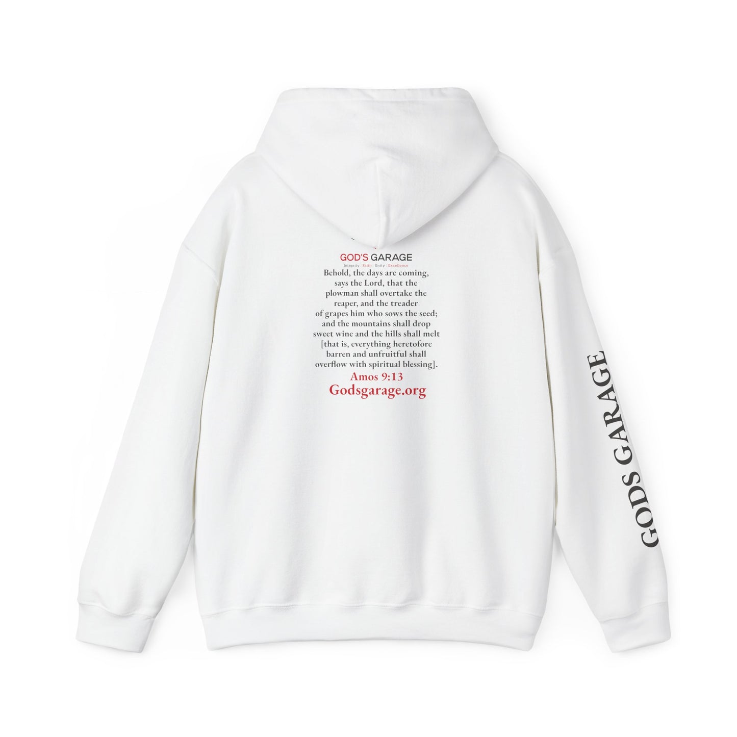 Faith & Service Hoodie | Amos 9:13