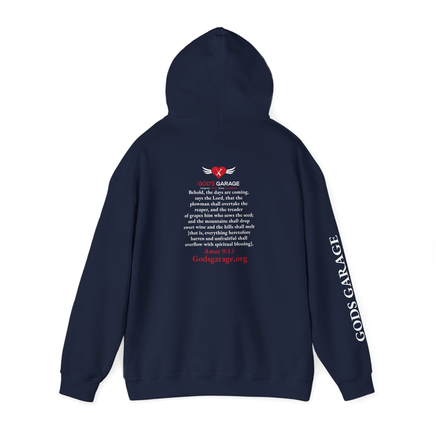 Faith & Service Hoodie | Amos 9:13