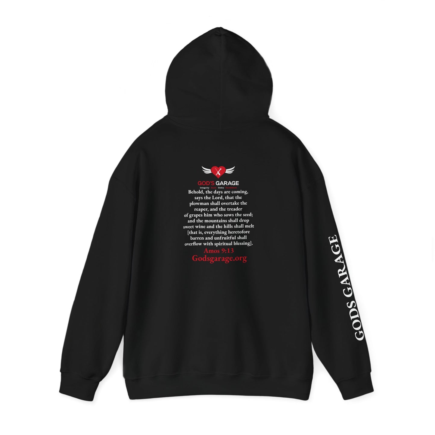 Faith & Service Hoodie | Amos 9:13