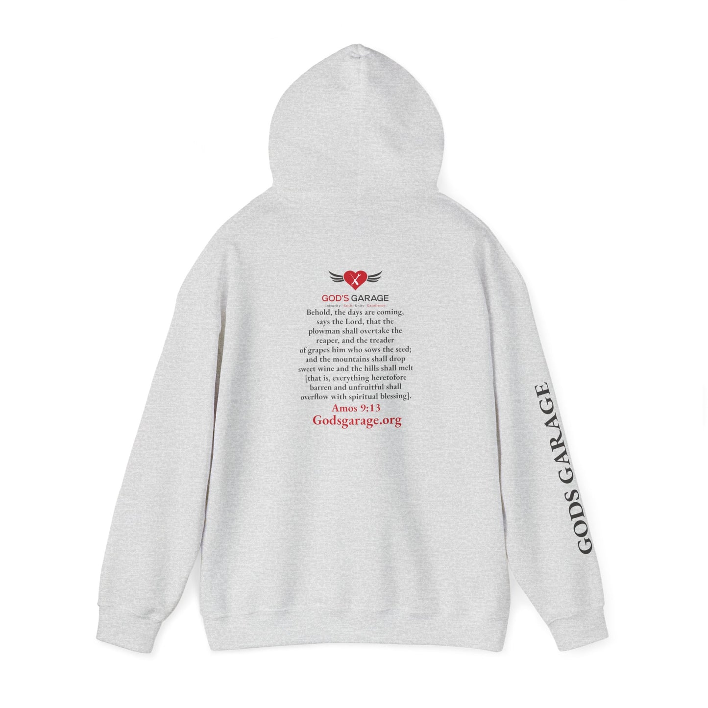 Faith & Service Hoodie | Amos 9:13