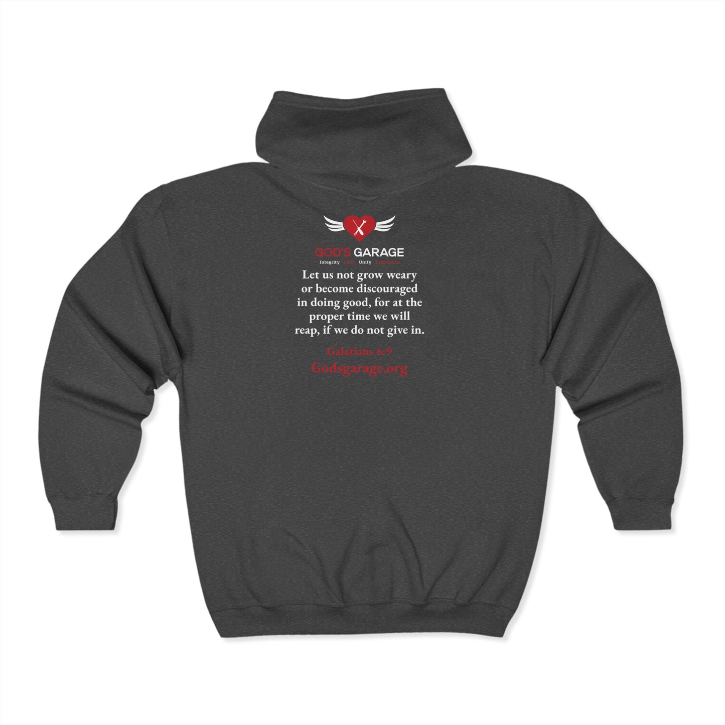 Zip-Up Sweatshirt | Galatians 6:9