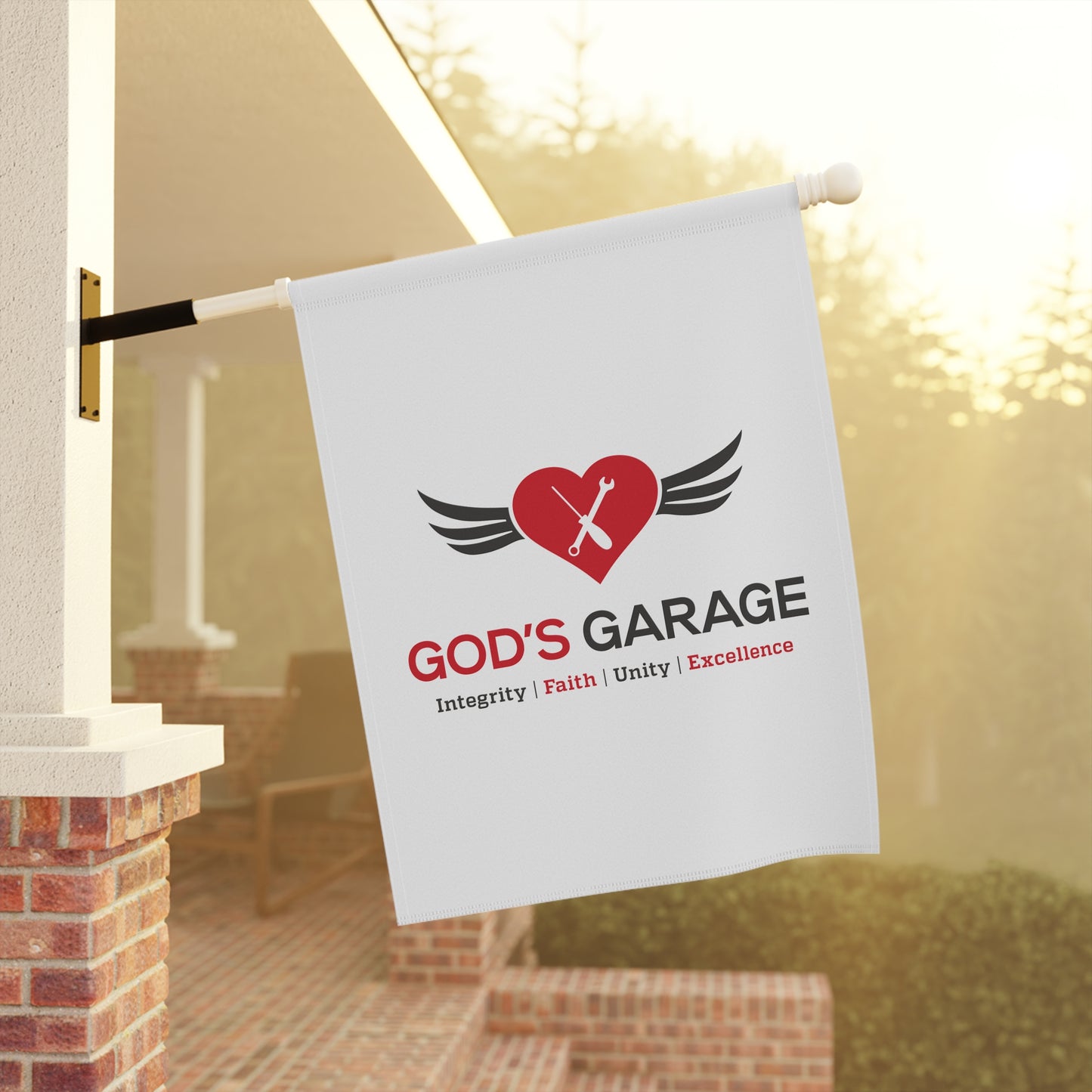 Garden & House Banner | Display Faith & Purpose Boldly