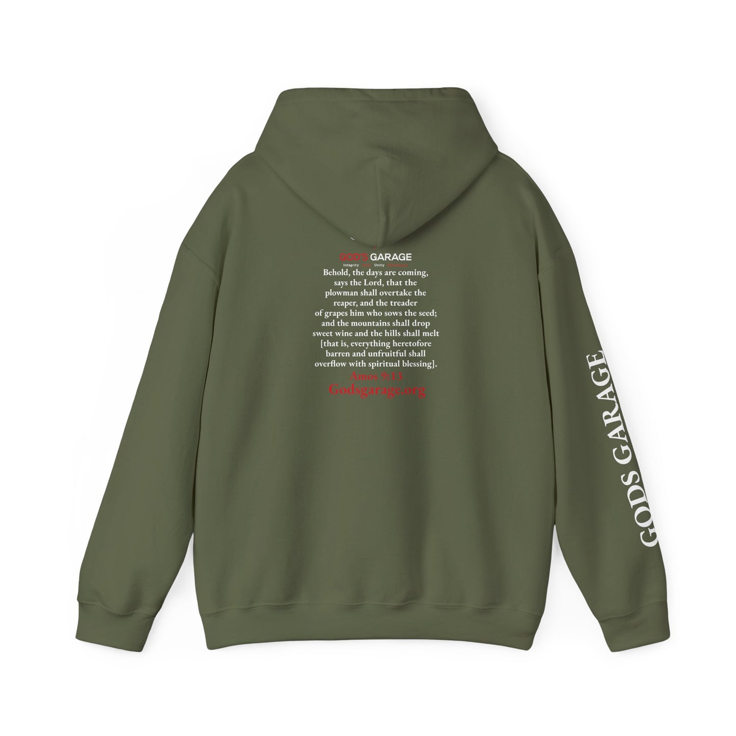 Faith & Service Hoodie | Amos 9:13