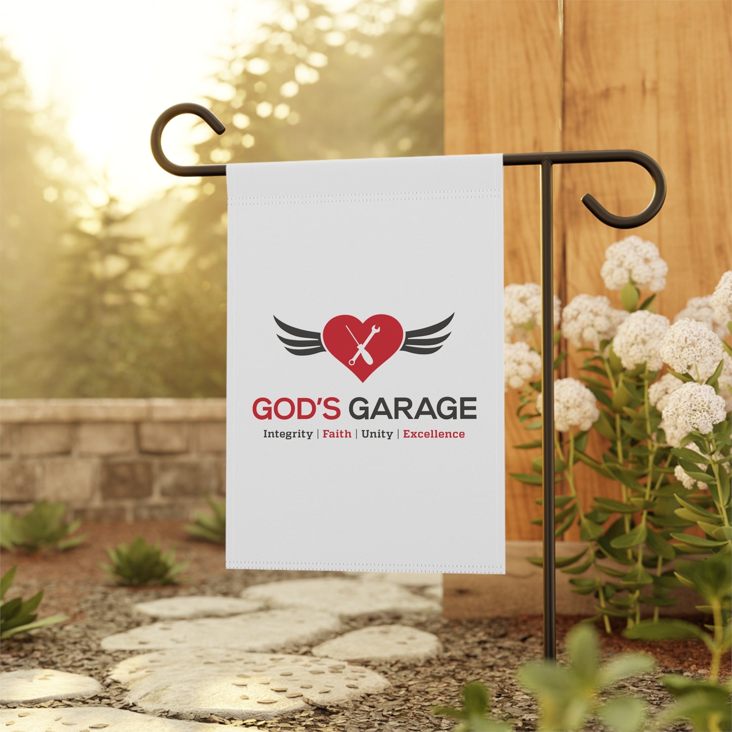 Garden & House Banner | Display Faith & Purpose Boldly