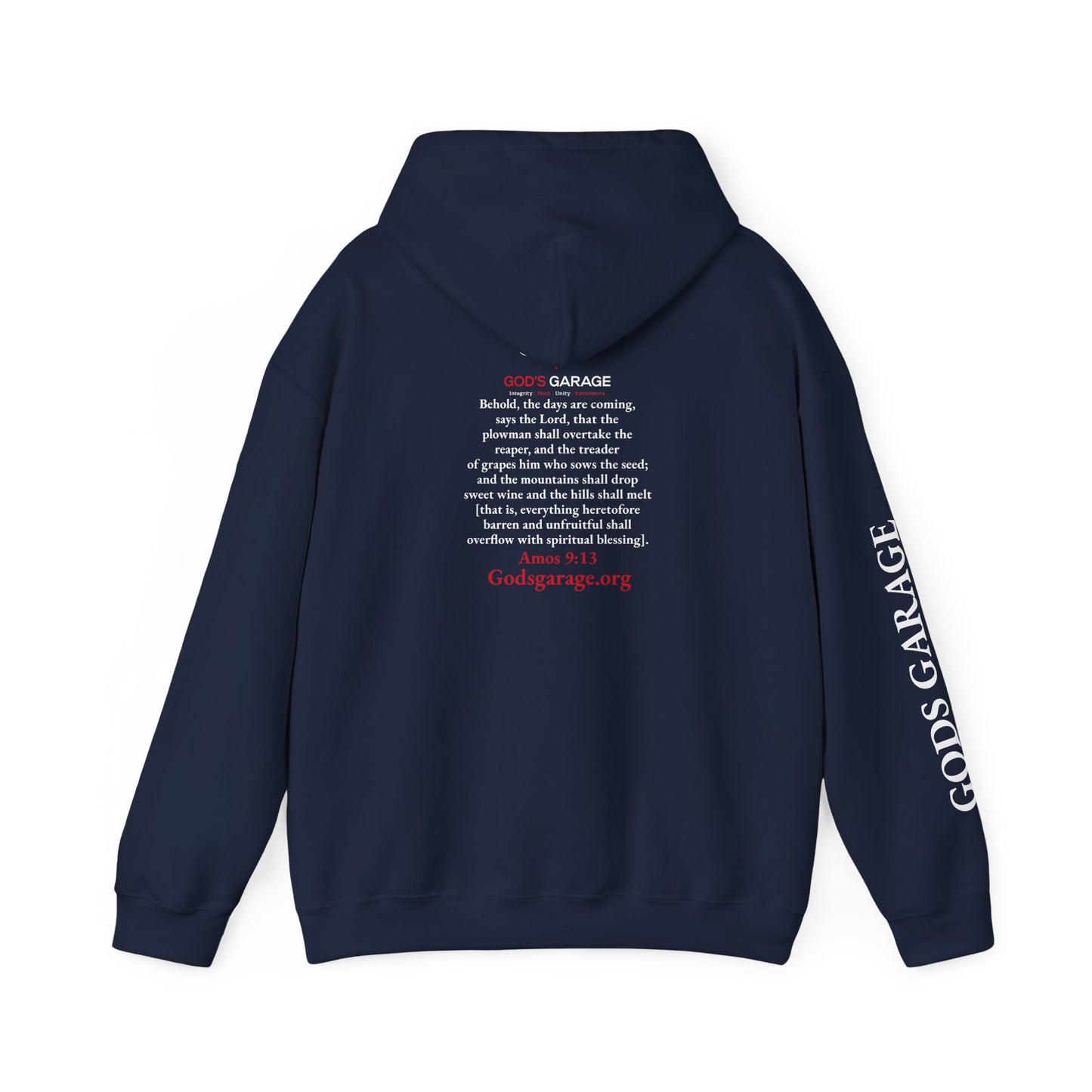 Faith & Service Hoodie | Amos 9:13