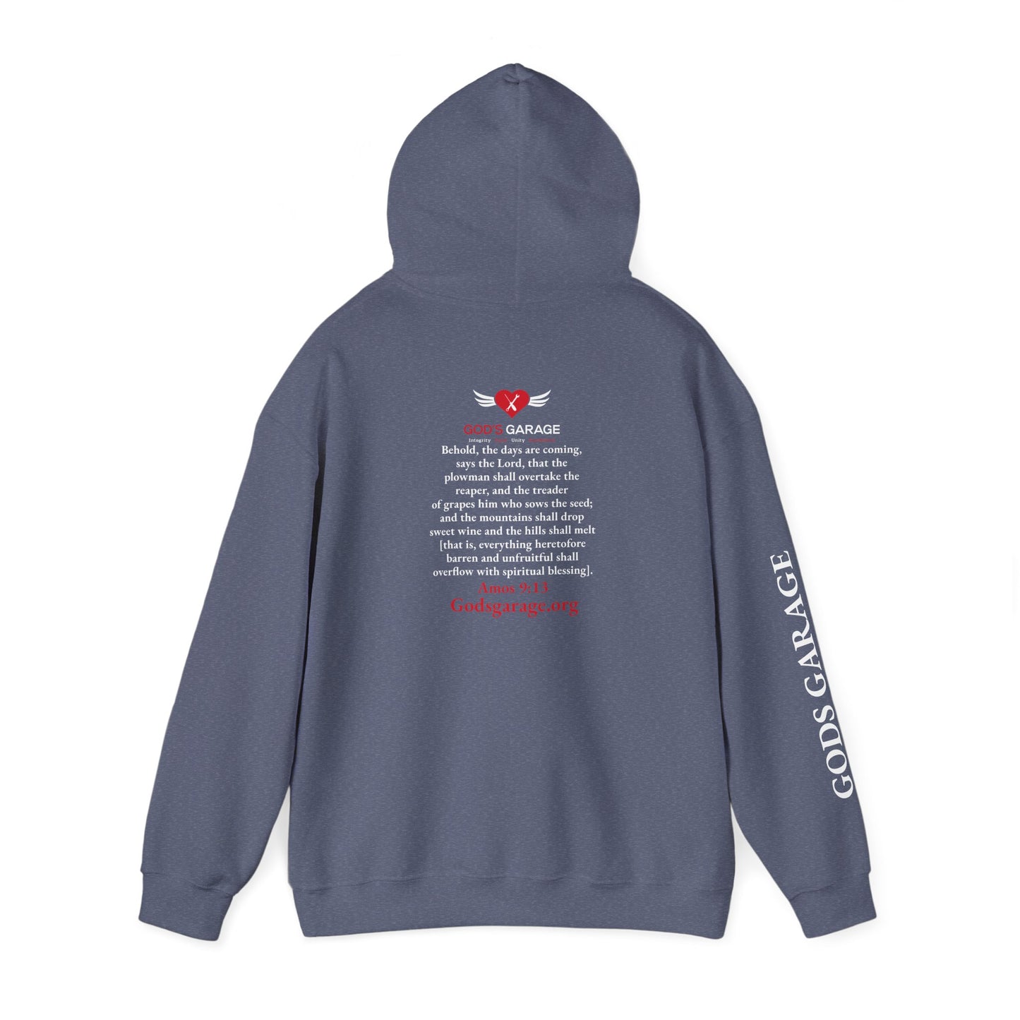 Faith & Service Hoodie | Amos 9:13