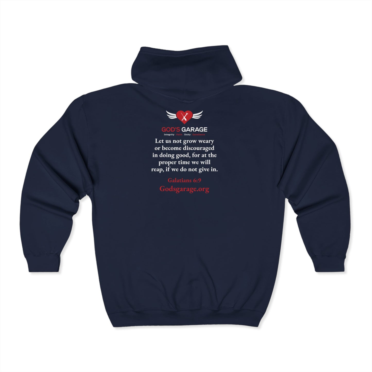 Zip-Up Sweatshirt | Galatians 6:9