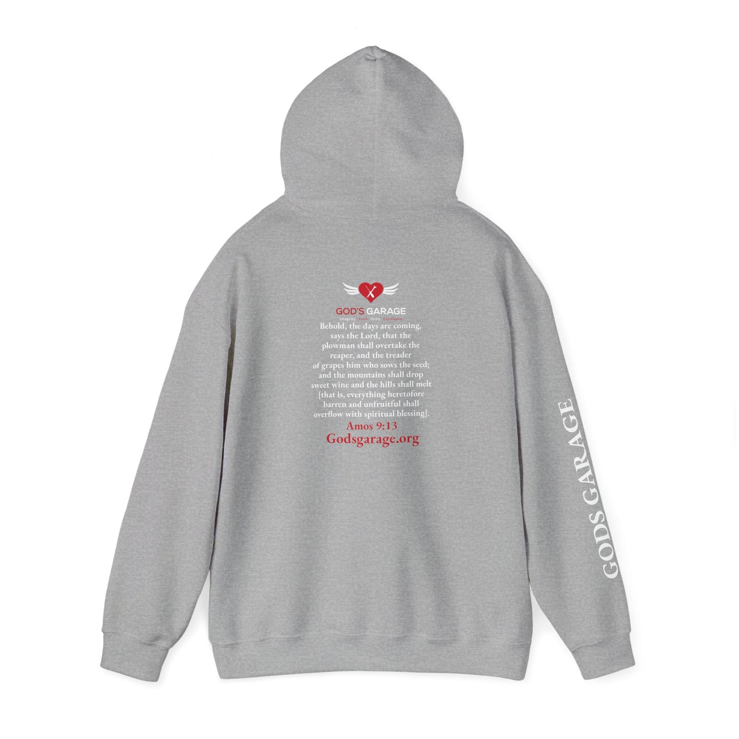 Faith & Service Hoodie | Amos 9:13