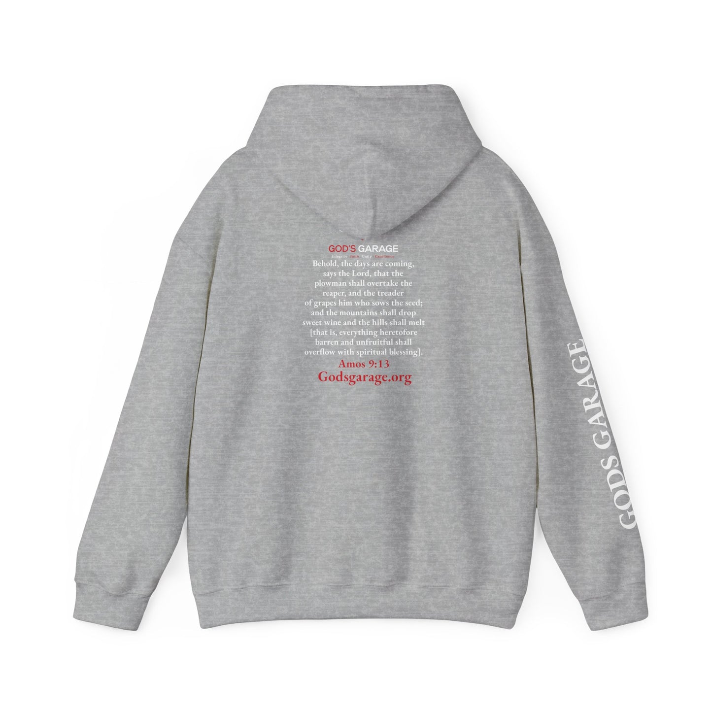Faith & Service Hoodie | Amos 9:13