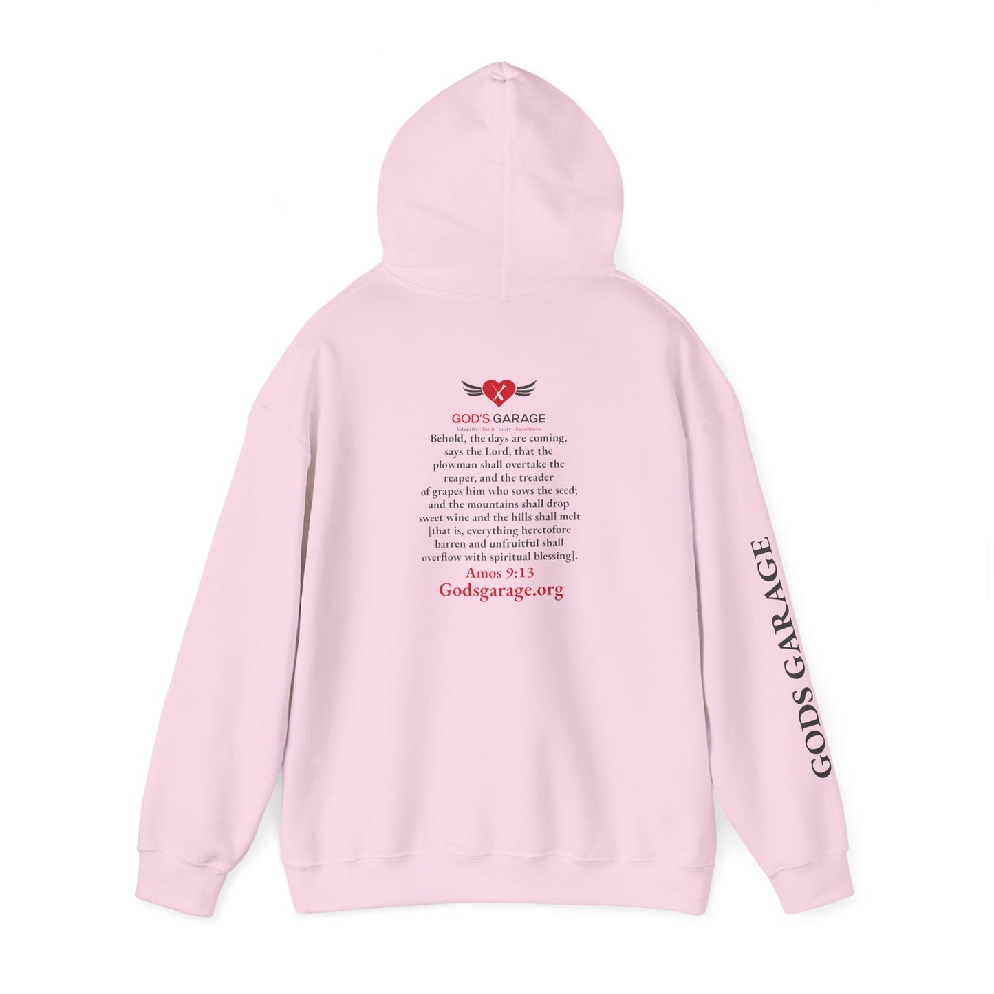 Faith & Service Hoodie | Amos 9:13