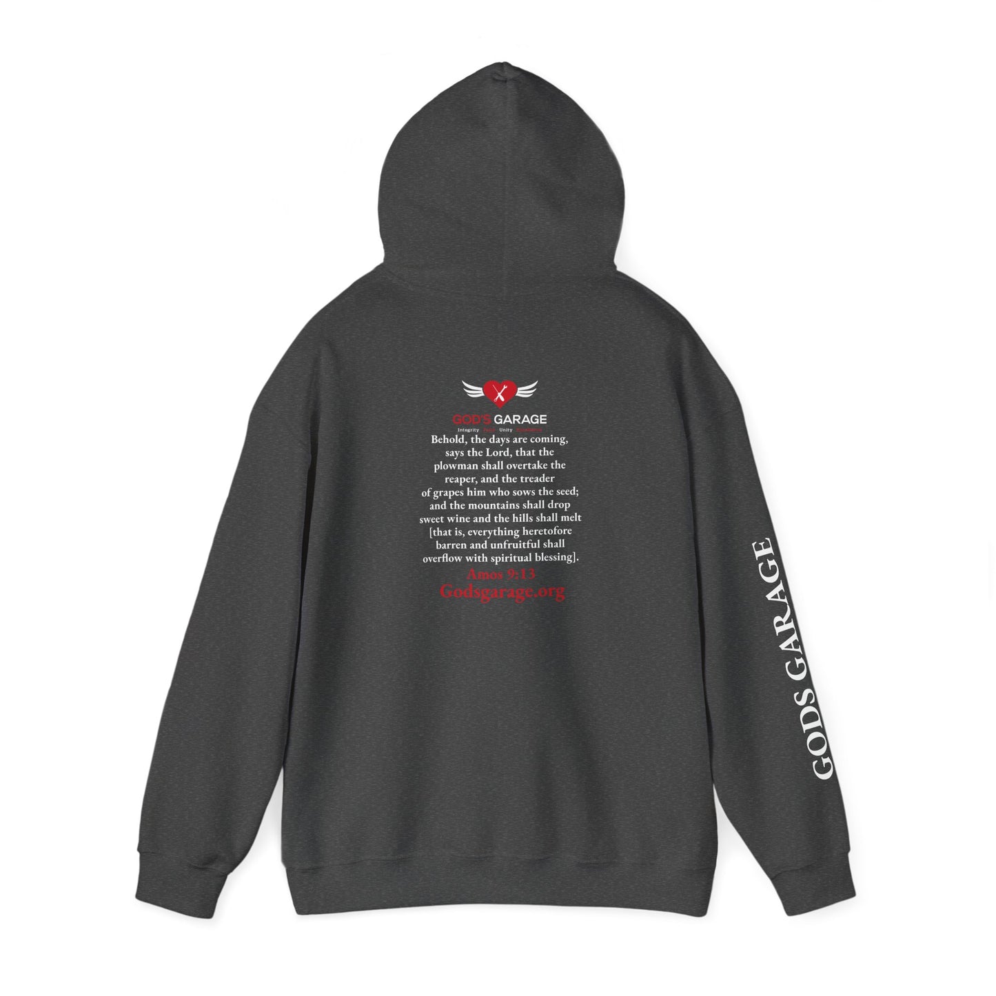 Faith & Service Hoodie | Amos 9:13