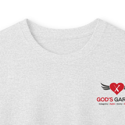 Long Sleeve Tee — God’s Garage Support Shirt (Helping Single Mothers, Widows & Wives of Deployed Military)