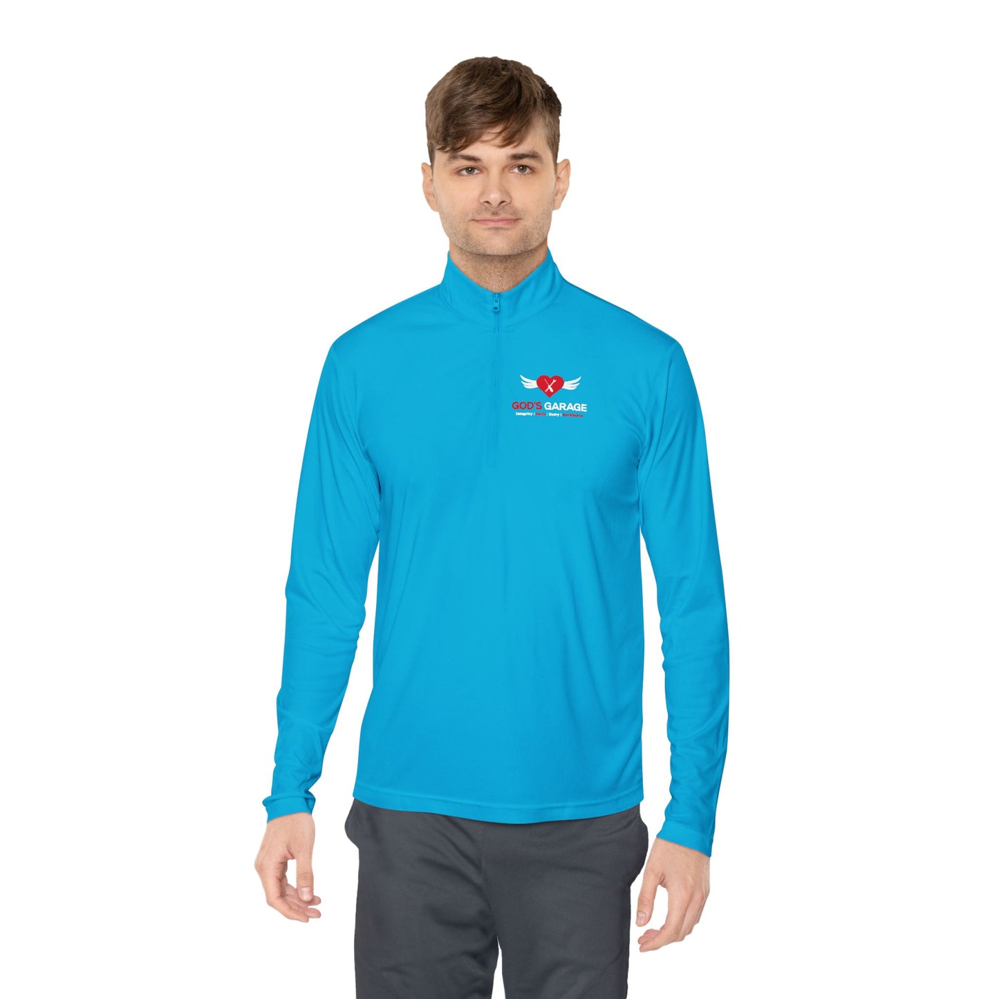 God’s Garage Performance Pullover – Galatians 6:9 | Lightweight & Moisture-Wicking