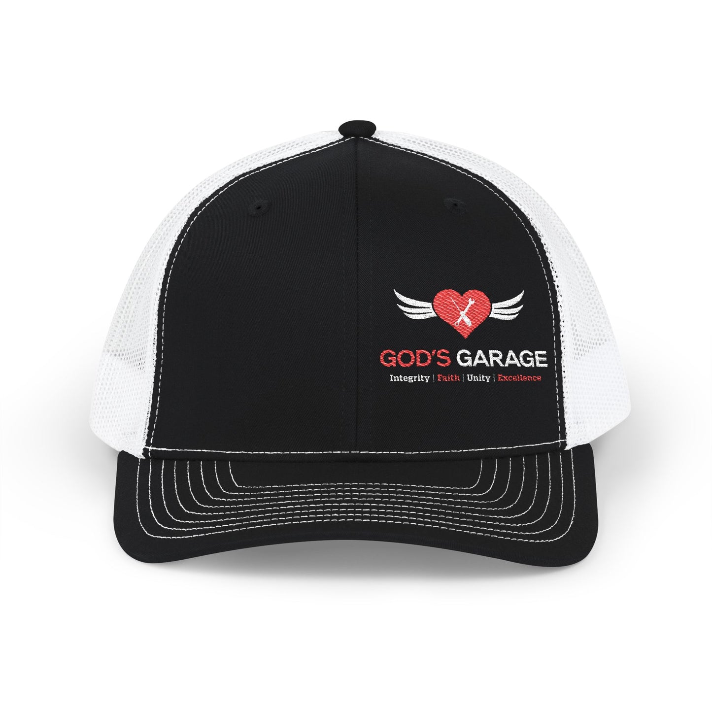 God's Garage Embroidered Trucker Cap – Faith-Based Auto Mechanic Hat