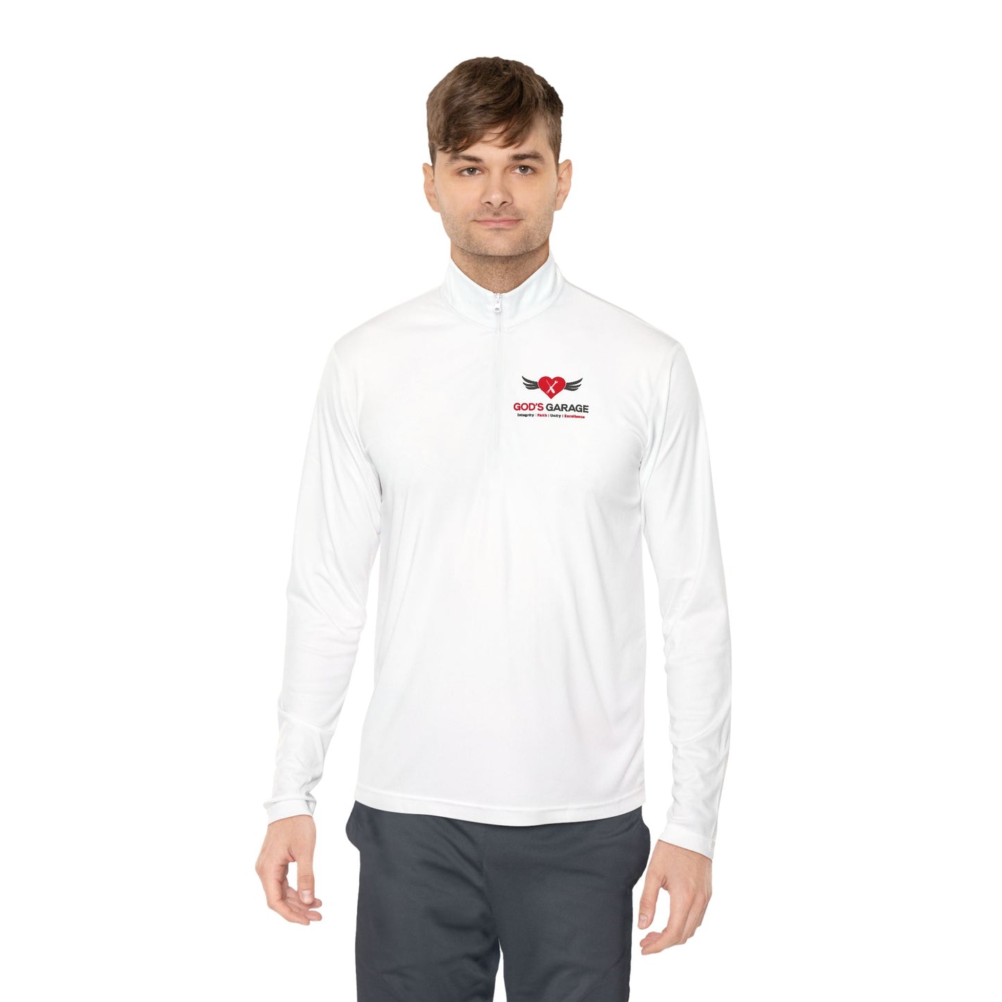 God’s Garage Performance Pullover – Galatians 6:9 | Lightweight & Moisture-Wicking