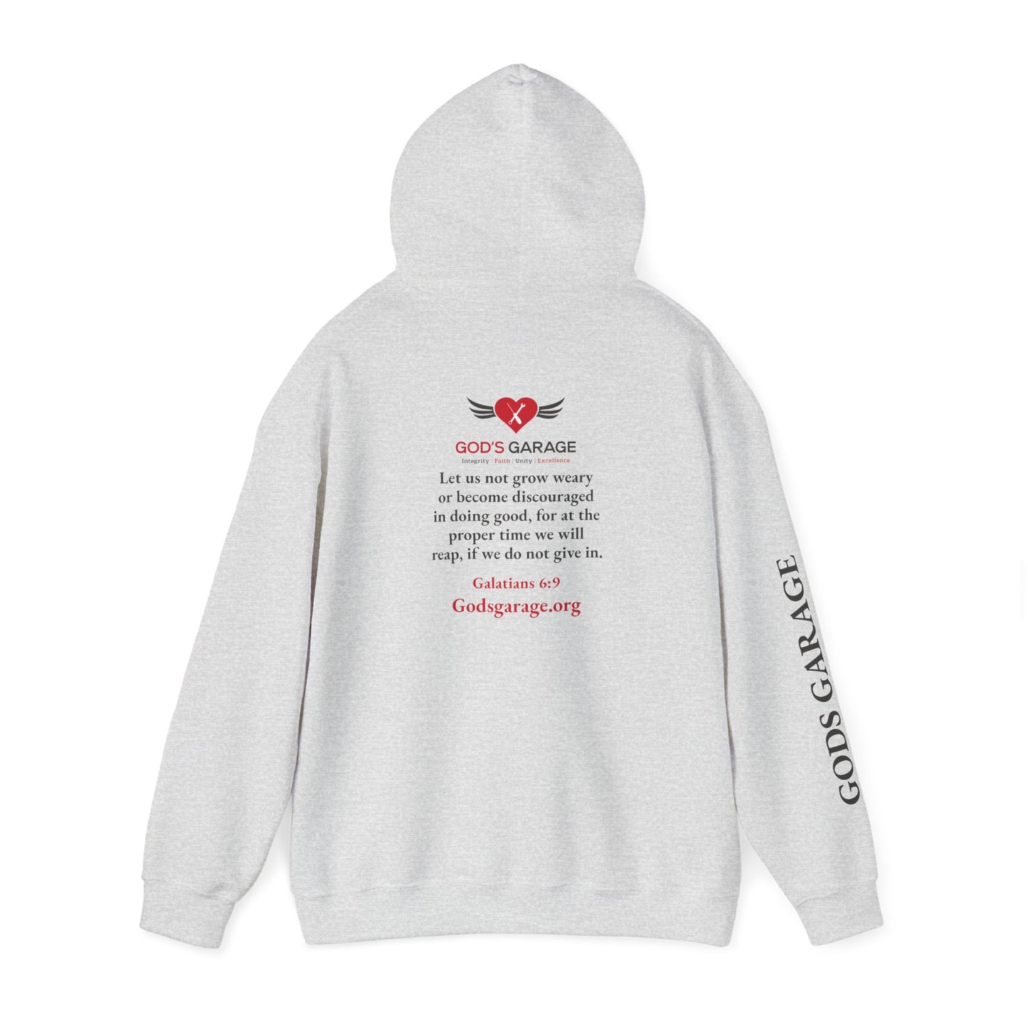 Faith & Service Hoodie | Galatians 6:9