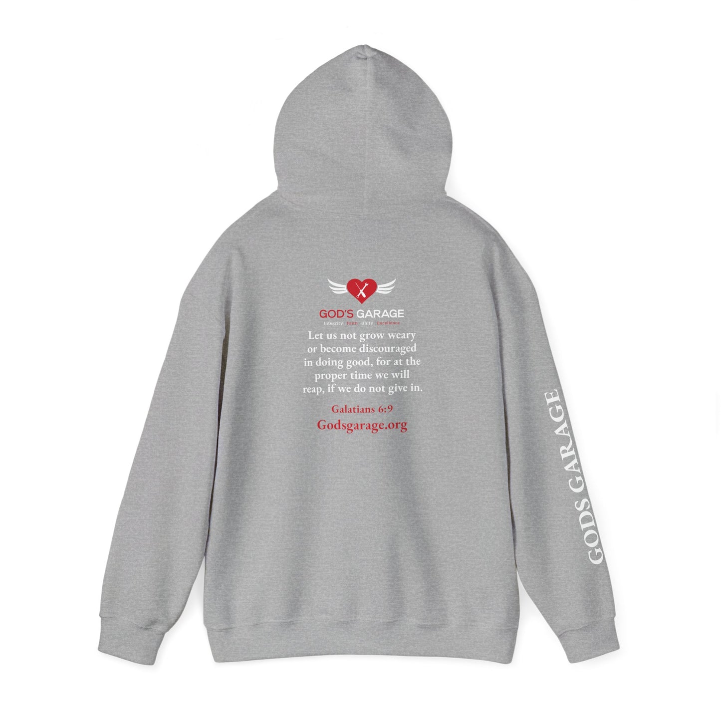 Faith & Service Hoodie | Galatians 6:9