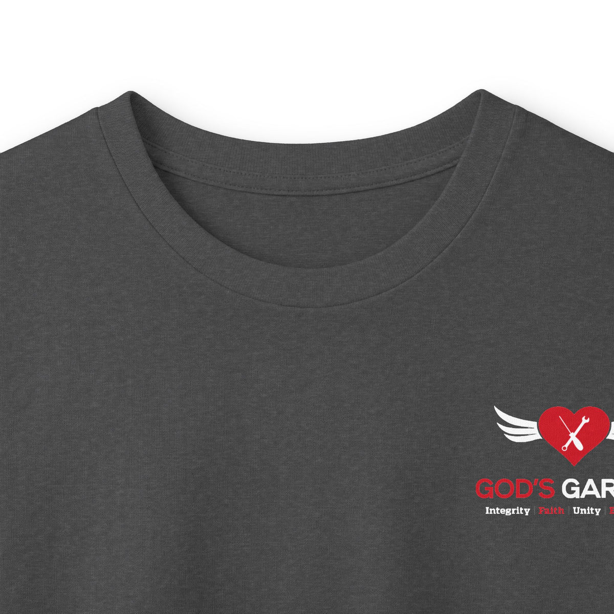 Long Sleeve Tee — God’s Garage Support Shirt (Helping Single Mothers, Widows & Wives of Deployed Military)