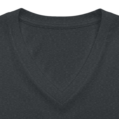 Women's V‑Neck Tee — 'God's Daughter' Heart & Wings Faith Shirt