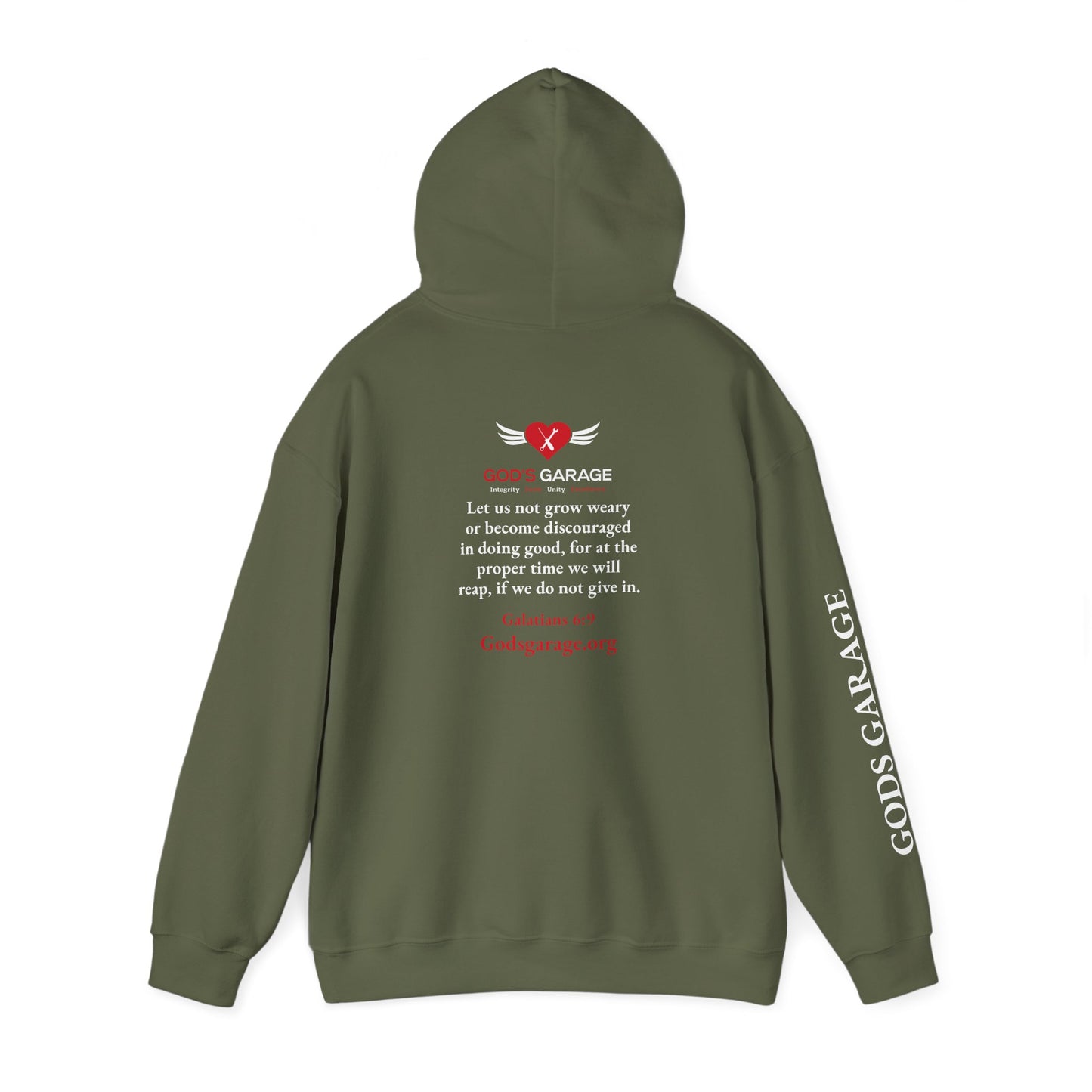Faith & Service Hoodie | Galatians 6:9
