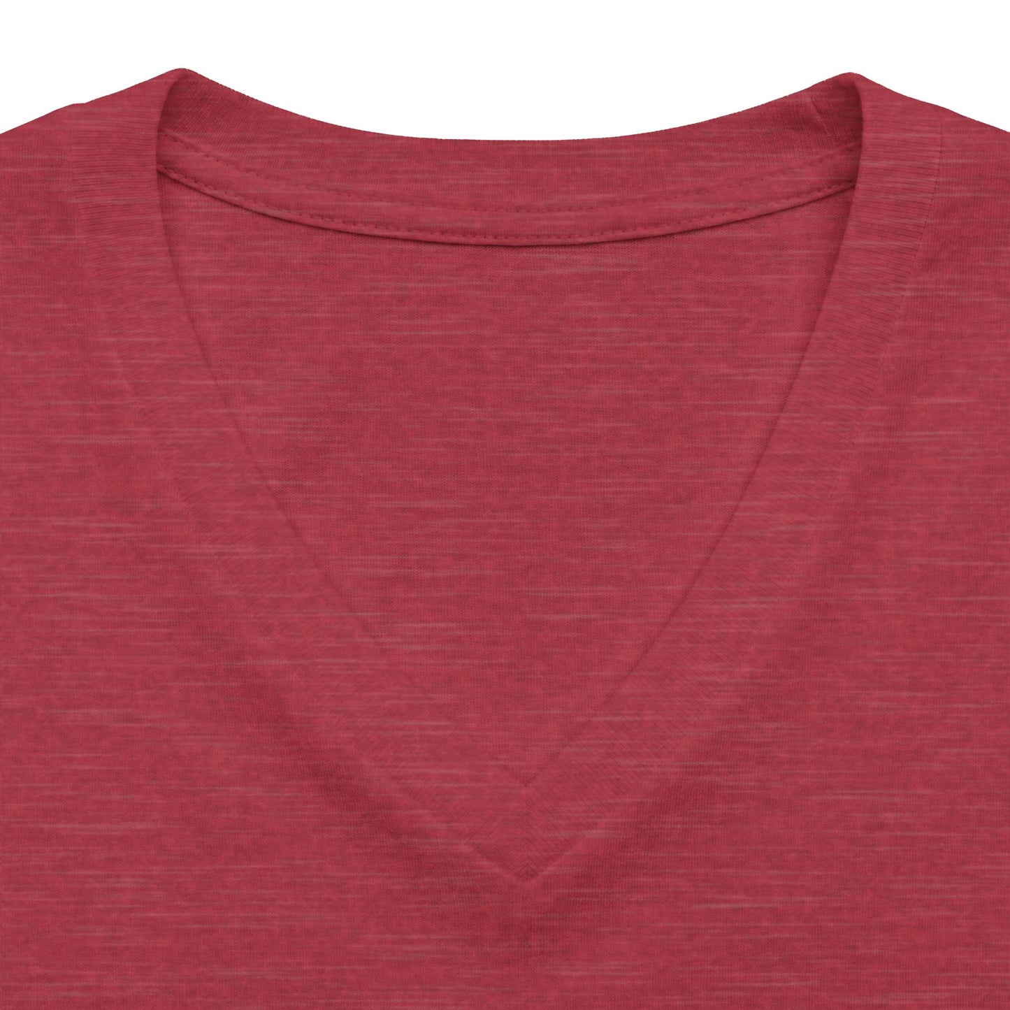 Women's V‑Neck Tee — 'God's Daughter' Heart & Wings Faith Shirt
