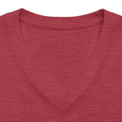 Women's V‑Neck Tee — 'God's Daughter' Heart & Wings Faith Shirt