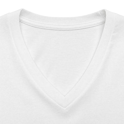 Women's V‑Neck Tee — 'God's Daughter' Heart & Wings Faith Shirt