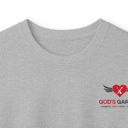 Long Sleeve Tee — God’s Garage Support Shirt (Helping Single Mothers, Widows & Wives of Deployed Military)