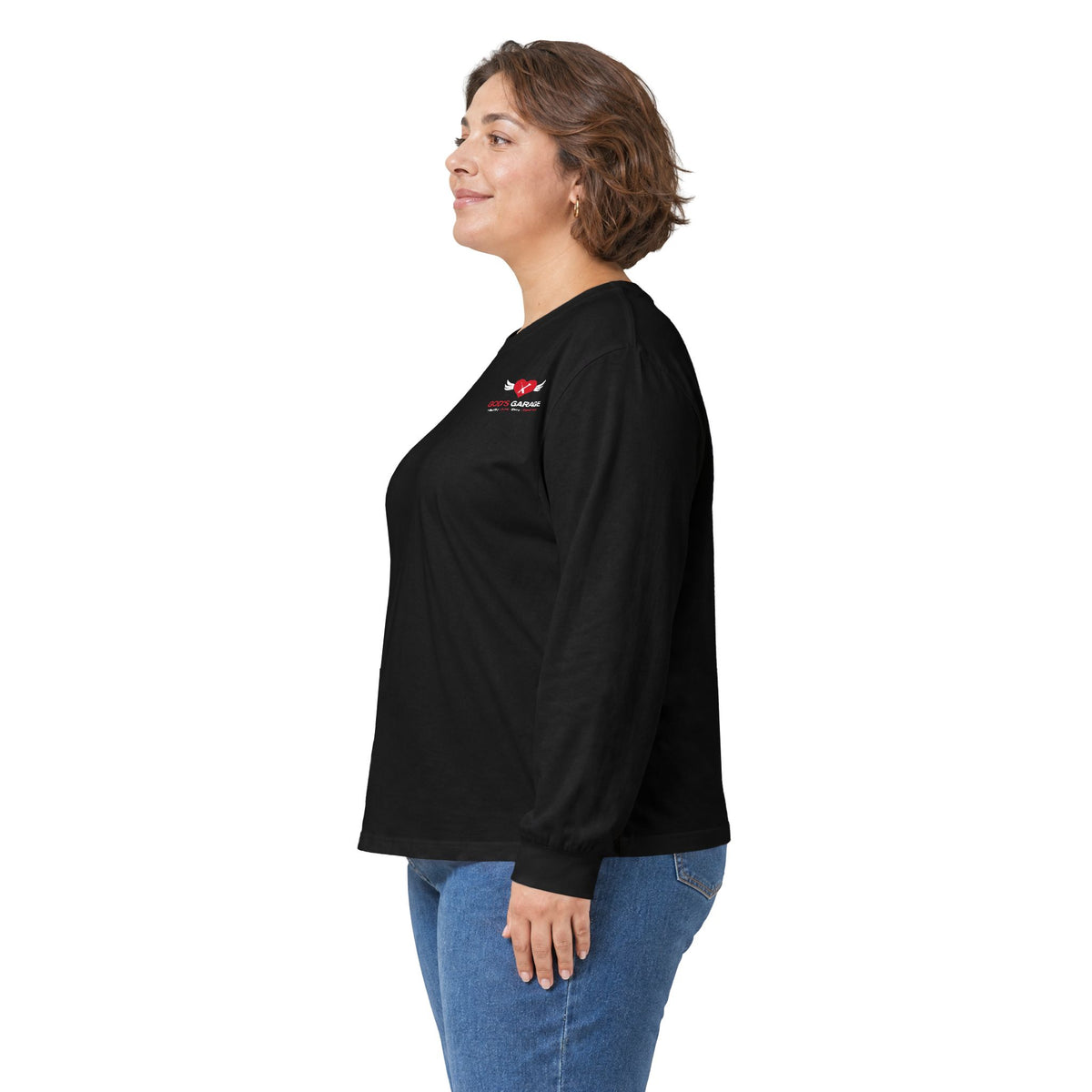 Long Sleeve Tee — God’s Garage Support Shirt (Helping Single Mothers, Widows & Wives of Deployed Military)