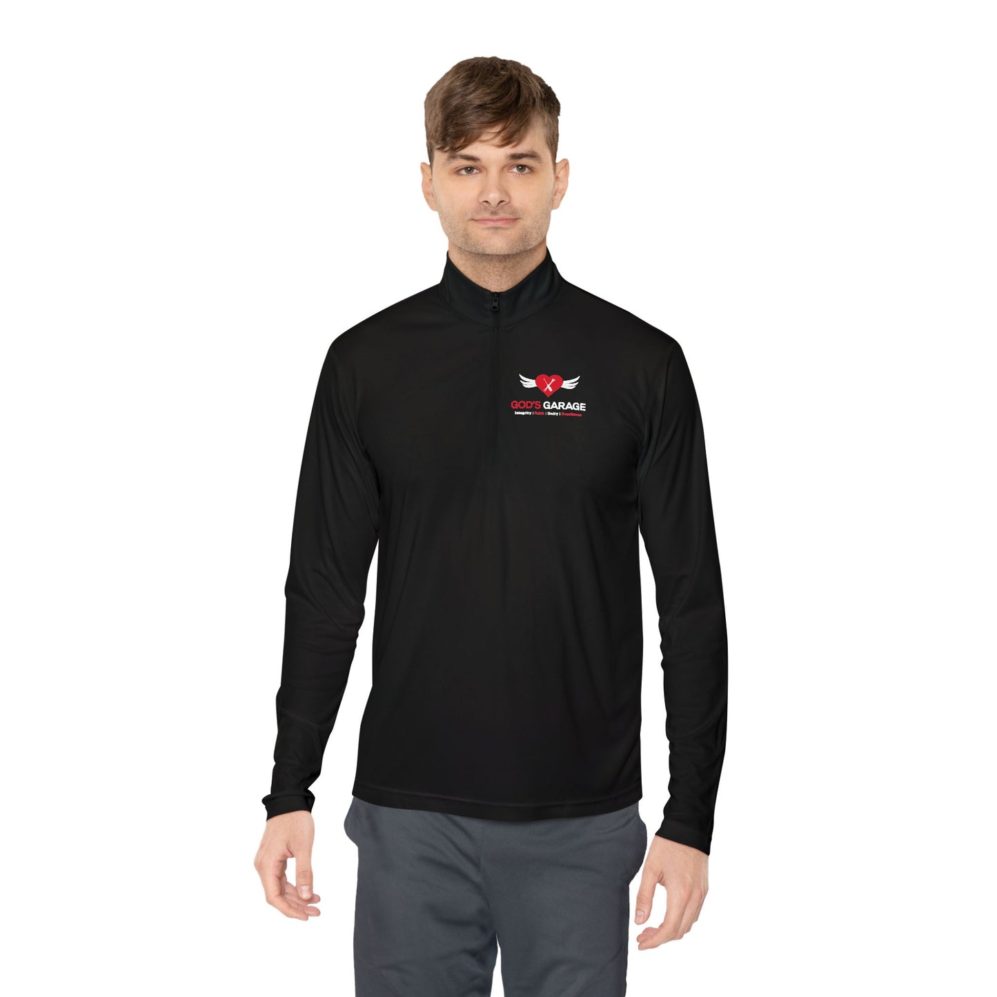 God’s Garage Performance Pullover – Galatians 6:9 | Lightweight & Moisture-Wicking