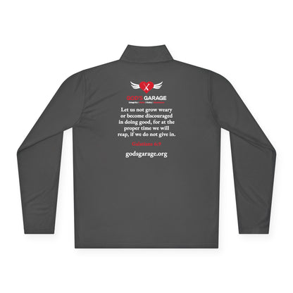 God’s Garage Performance Pullover – Galatians 6:9 | Lightweight & Moisture-Wicking