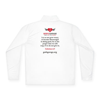 God’s Garage Performance Pullover – Galatians 6:9 | Lightweight & Moisture-Wicking